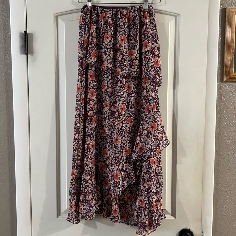 NWOT Free People Tiered Sheer Skirt